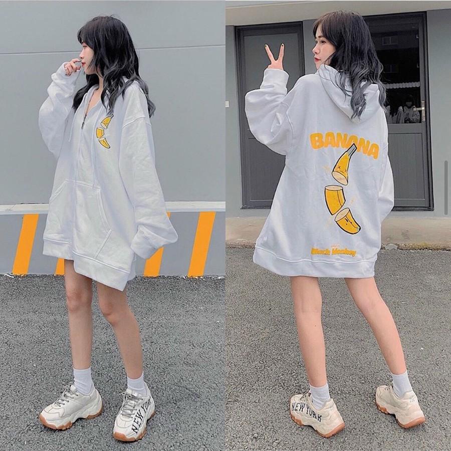 ÁO HOODIE - ÁO KHOÁC NỈ NGOẠI Banana