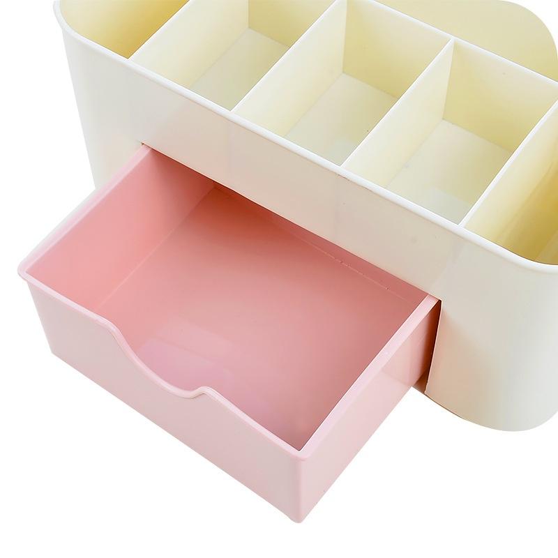 Kệ mỹ phẩm nhựa nhiều ngăn - kệ đựng mỹ phẩm, kệ để đồ trang điểm mini