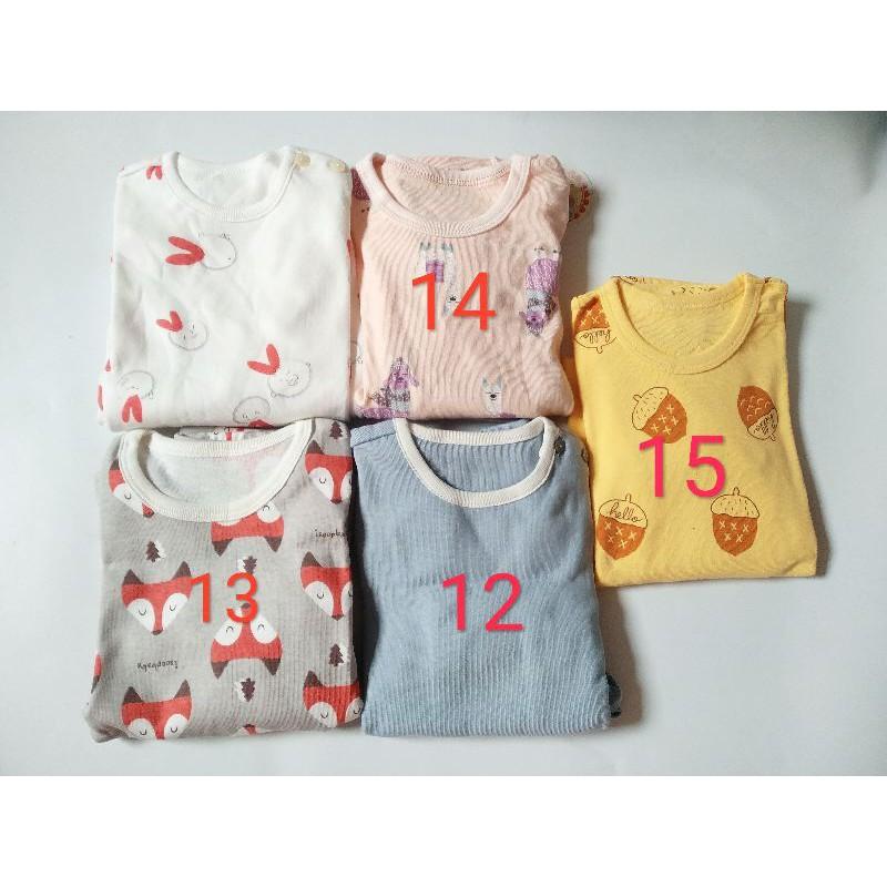Bộ thun cotton dài tay bé trai & bé gái