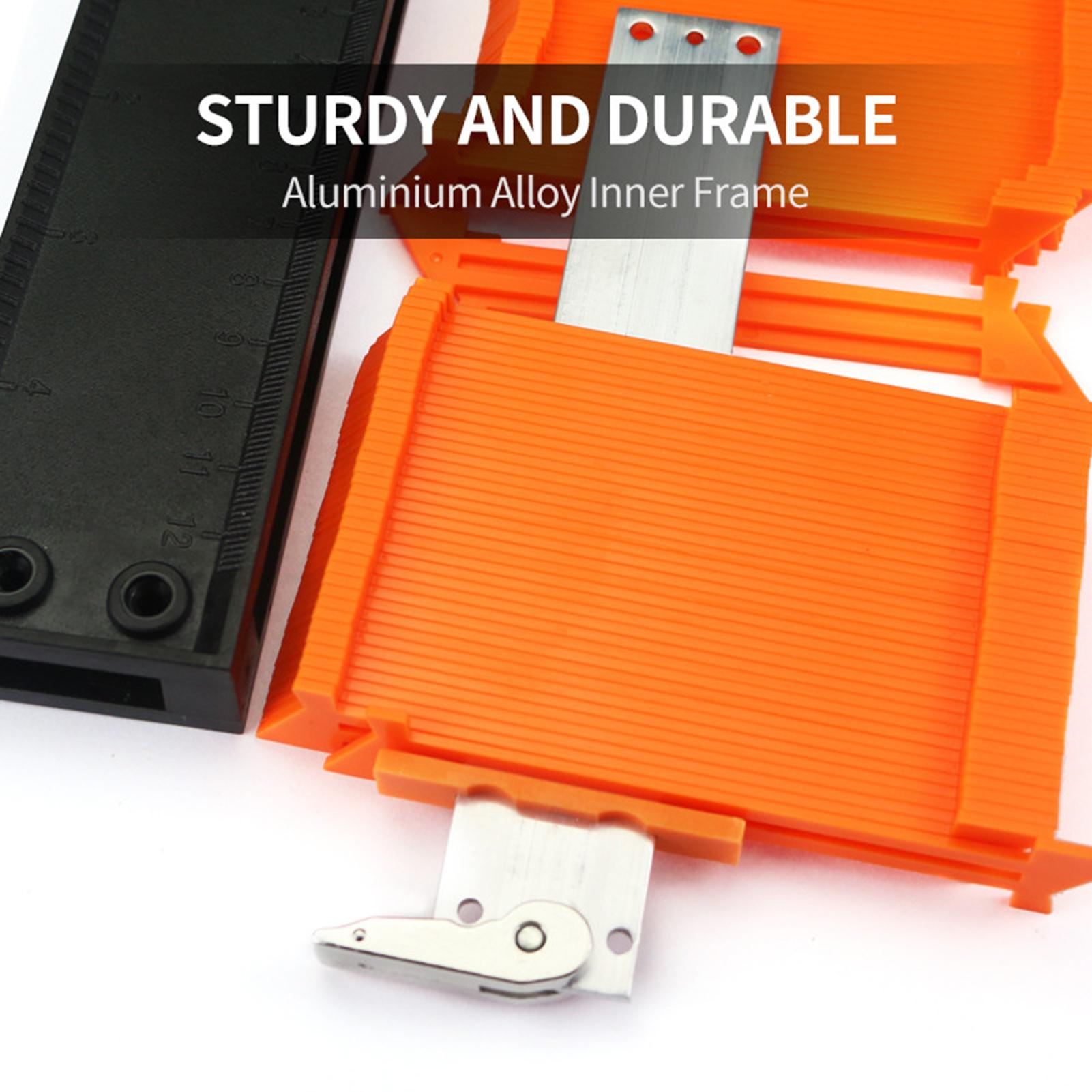 Thước sao chép hình dạng, đo đường viền đa năng, dụng cụ sao chép hình dạng 5,10 Inch