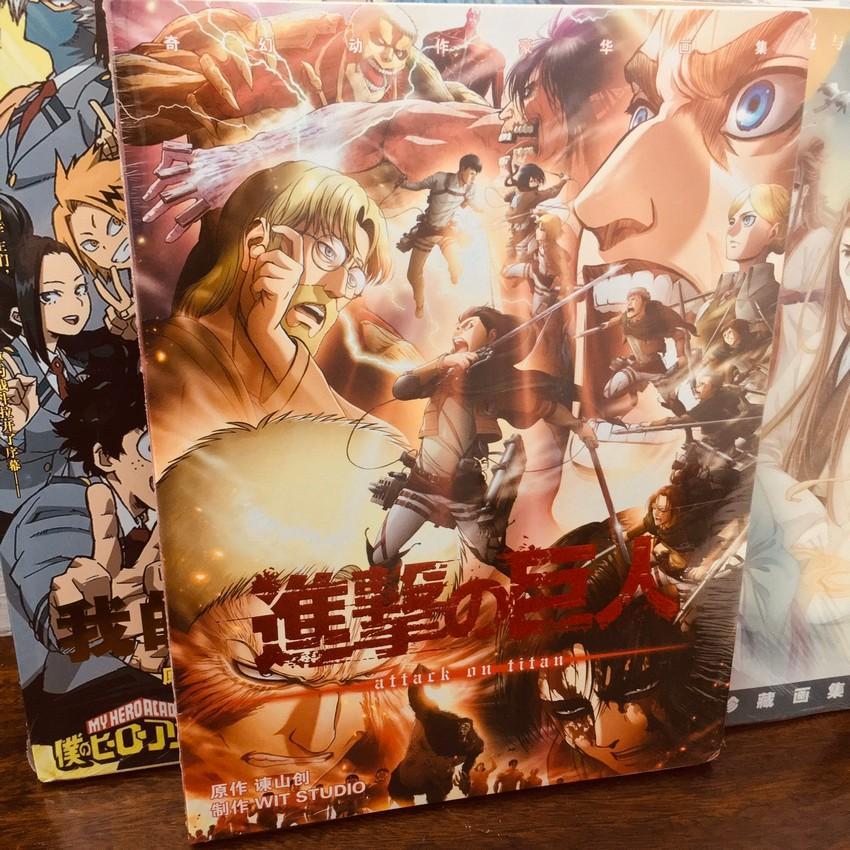 Album ảnh photobook attack on titan anime chibi quà tặng xinh xắn độc đáo