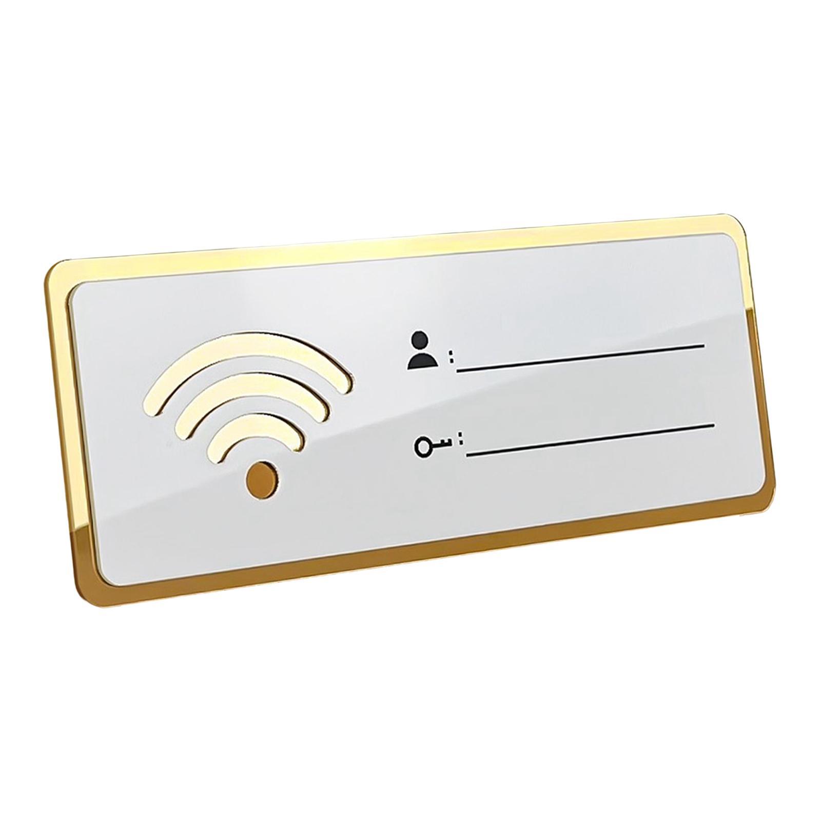 WiFi password sign 8cm×20cm