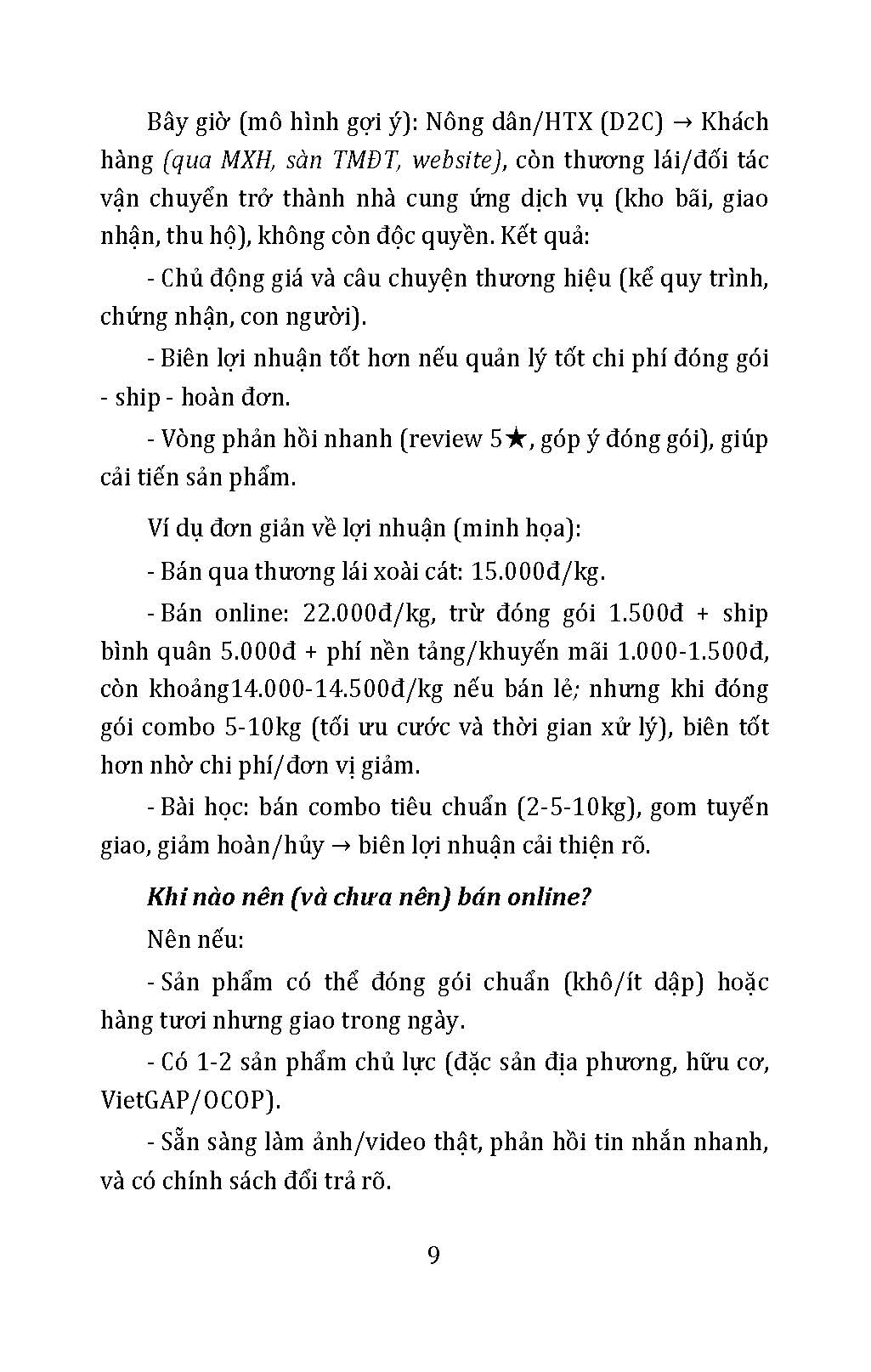 Bán Nông Sản Online (Tủ sách Làm Nông Kiểu Mới - Xanh, Sạch, Bền Vững)