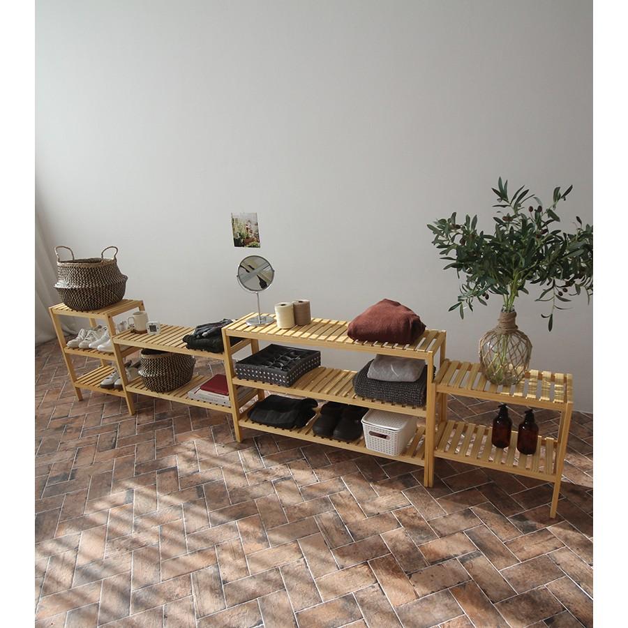 Kệ gỗ để giày/ decor đa năng 3 tầng 800cm