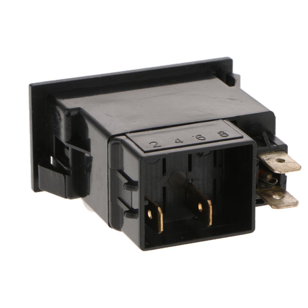 3X  2-Pin  rocker Switch Water Fused Capped ABS Toggle Switch