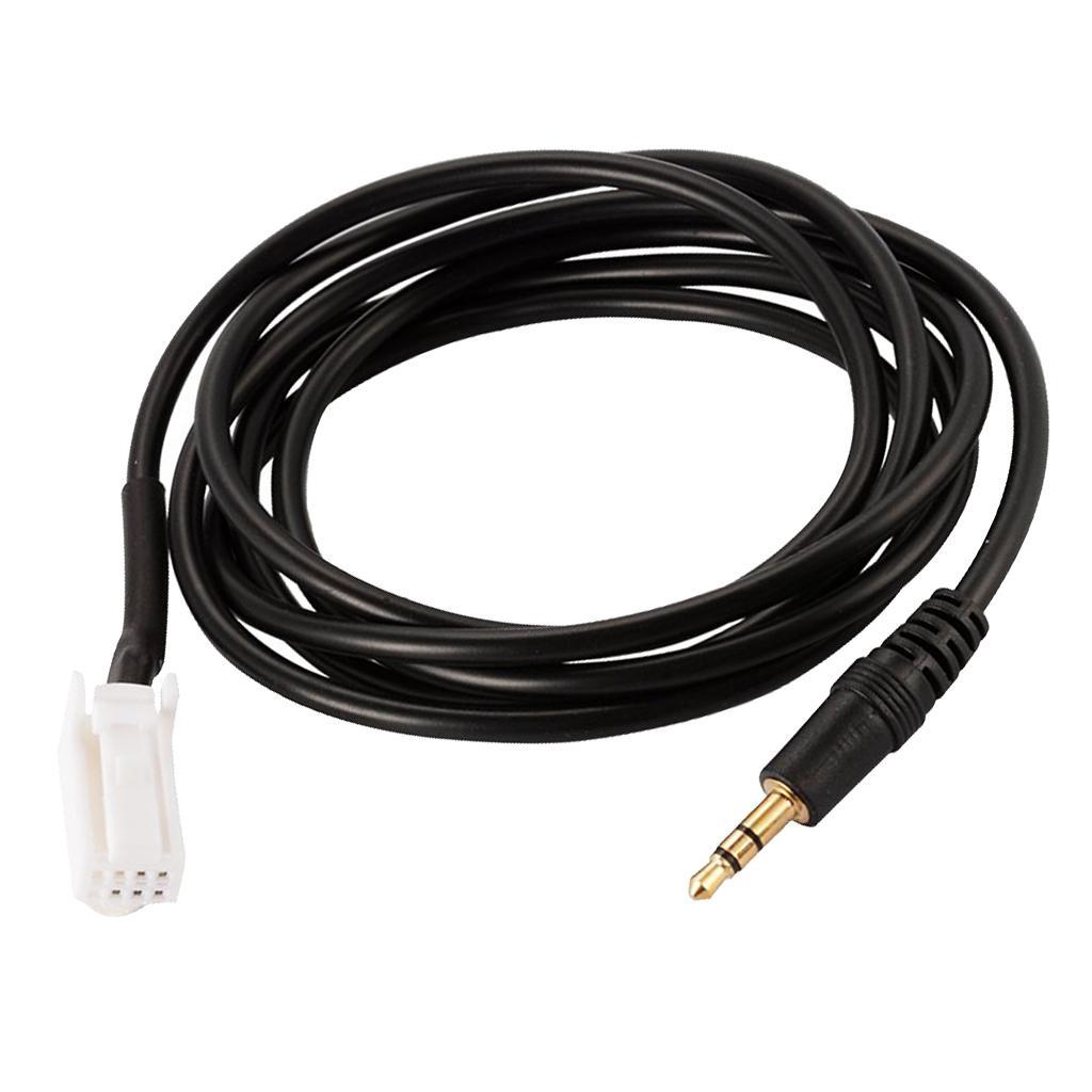 Car Audio 3.5mm Aux in Jack 8 Pin Plug Adapter Cable for