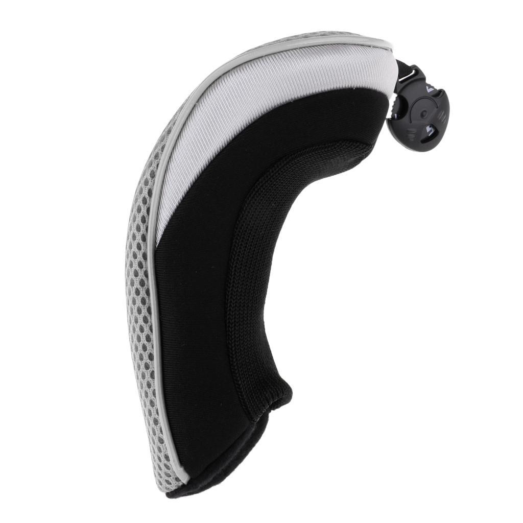 2pcs Golf Hybrid UT Club Head Cover Headcover Gray