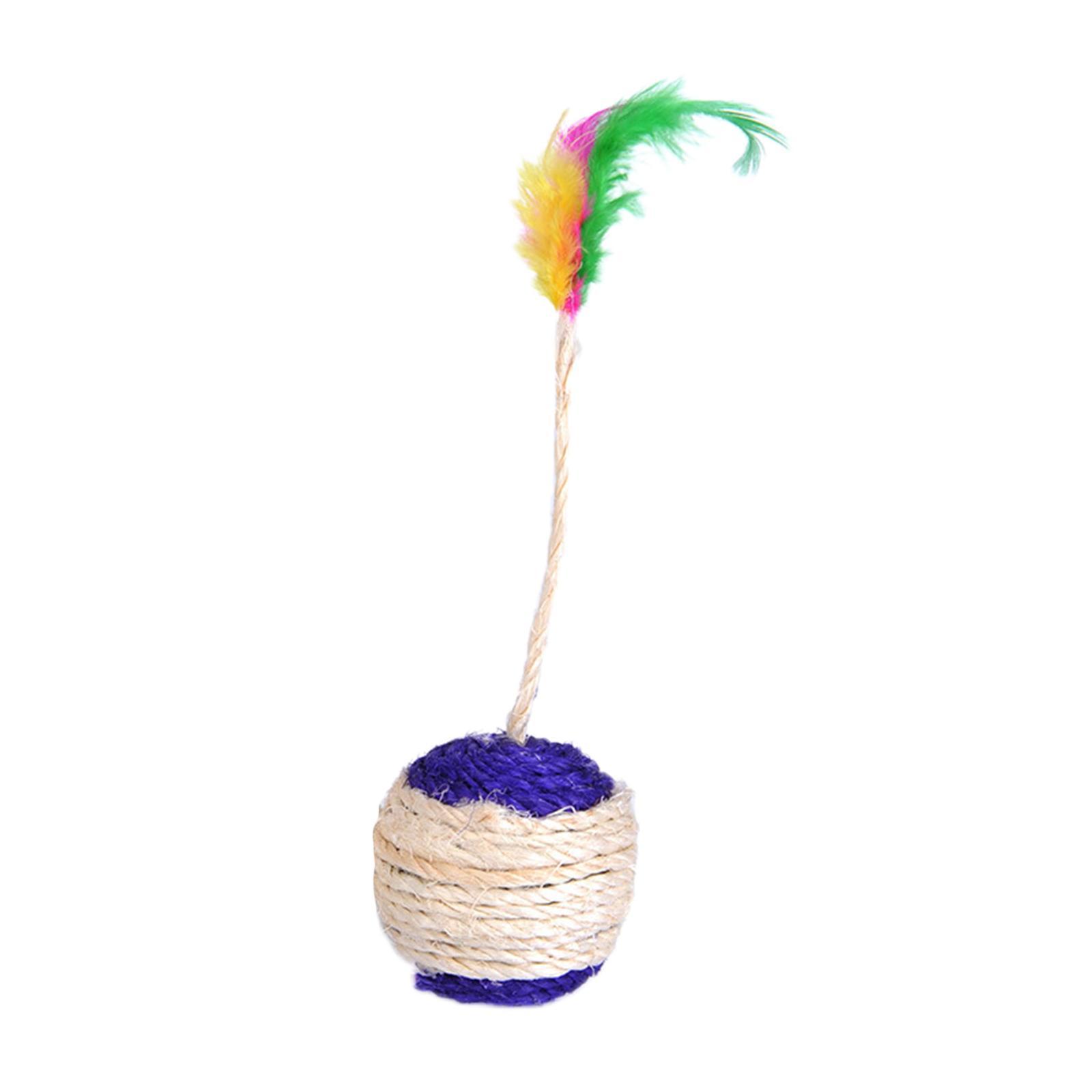 Cat Scratcher Ball Sisal Interactive  for Cats Encourages Exercise