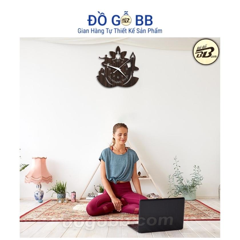 ĐK 30cm Kim Trôi, Đồng Hồ Treo Tường Jivamukti Yoga Giá Rẻ Bền Đẹp