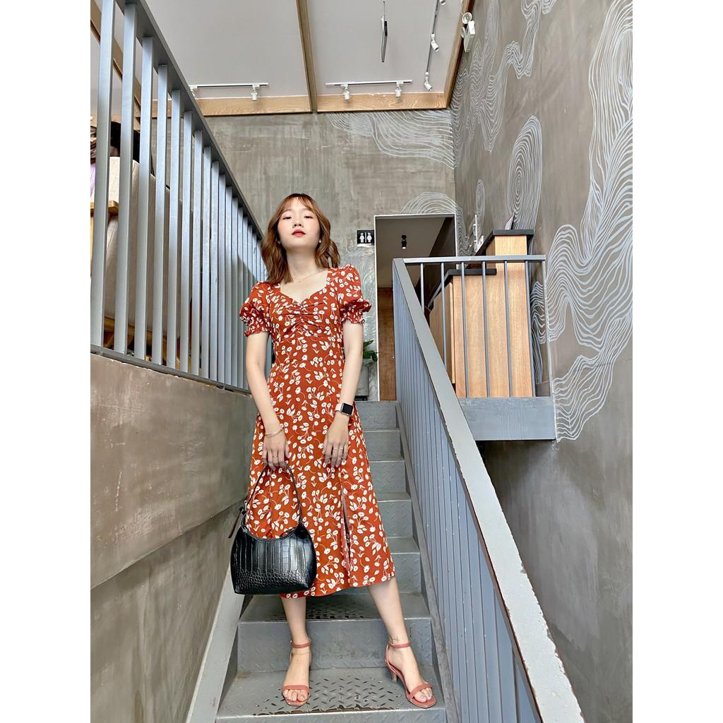 ORGANE FLOWER DRESS - ĐẦM HOA XẺ TÀ