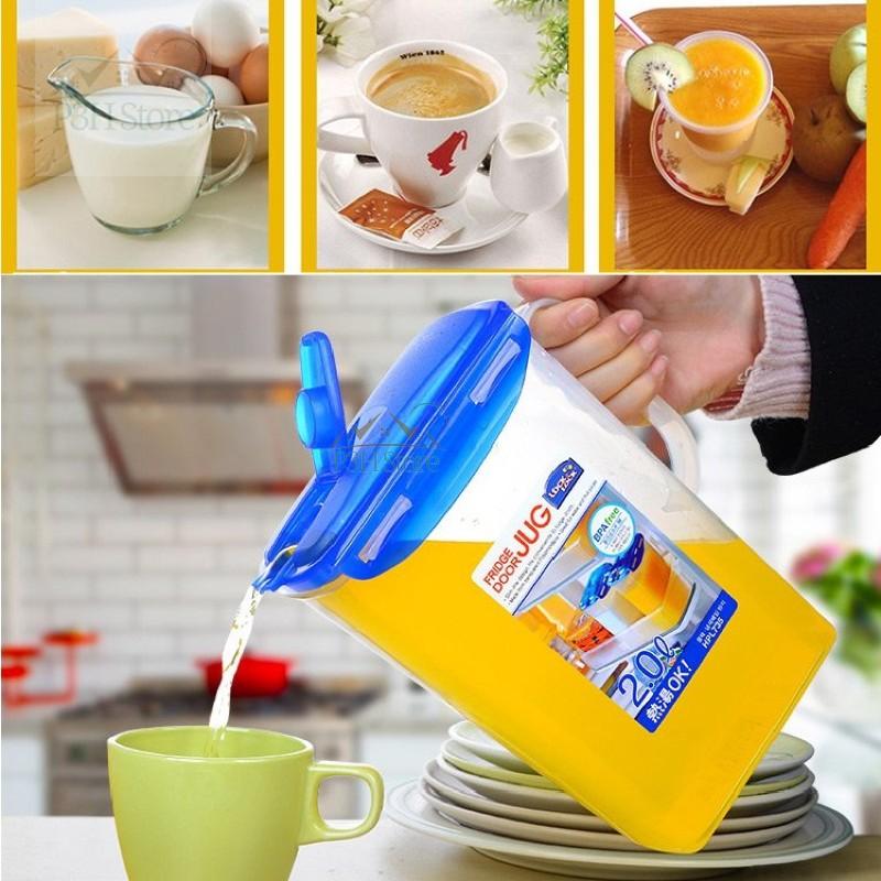 Bình nước Lock&amp;Lock dạng rót Jug 1.5L/2L/3L HPL733 HPL735 HAP607 nhựa PP an toàn thực phẩm