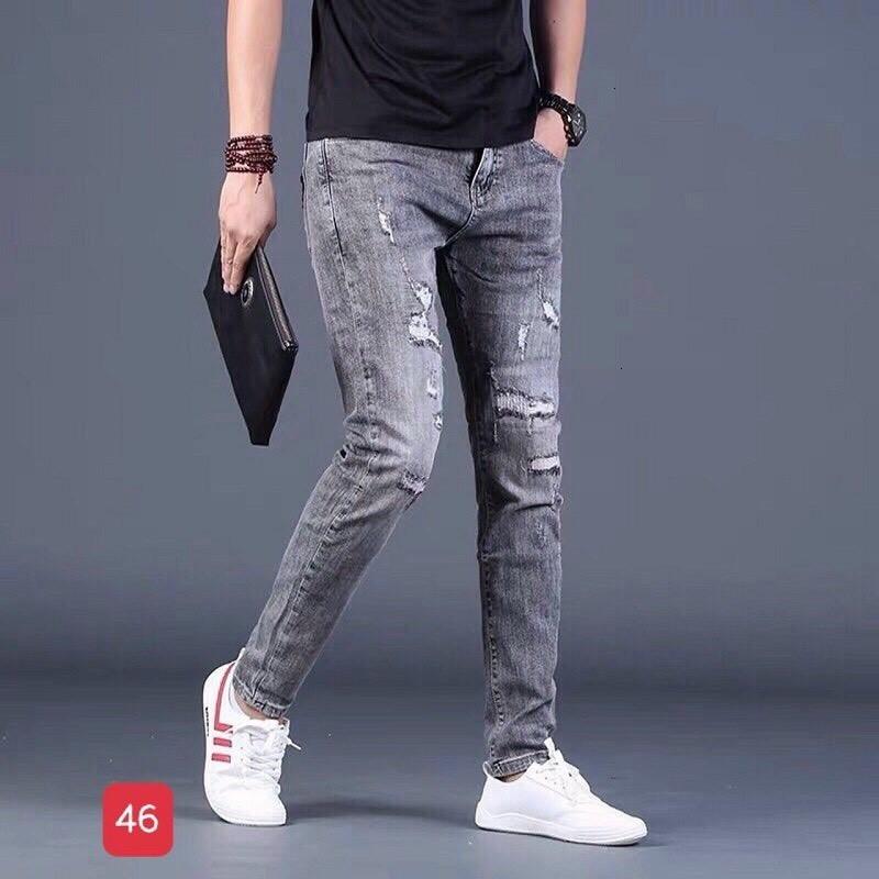 Quần Jean Nam Co Giãn Phong Cách Thời Trang Hàn Quốc Cao Cấp ms46
