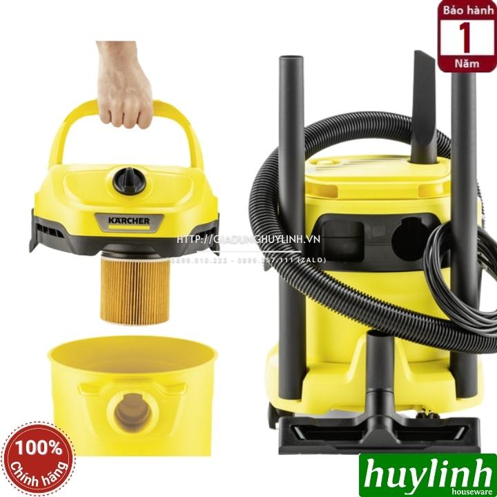 Máy hút bụi khô và ướt Karcher WD2 Plus V - 12 lít - có thổi bụi - Hàng chính hãng