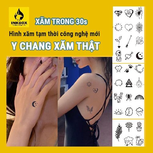 Hình Xăm Dán Mini xăm Tạm Thời 15 Ngày công nghệ mới 2021 sắc nét không thể tẩy xóa