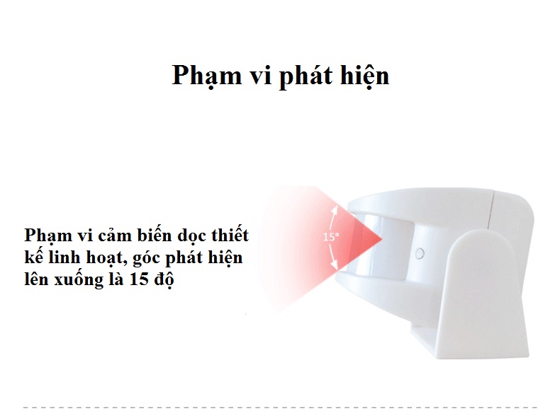 Thiết bị báo khách mở cửa thông minh cảm ứng hồng ngoại, thiết kế chắc chắn treo định vị Ver3 ( Tặng kèm 03 móc treo đồ chịu lực ngẫu nhiên )