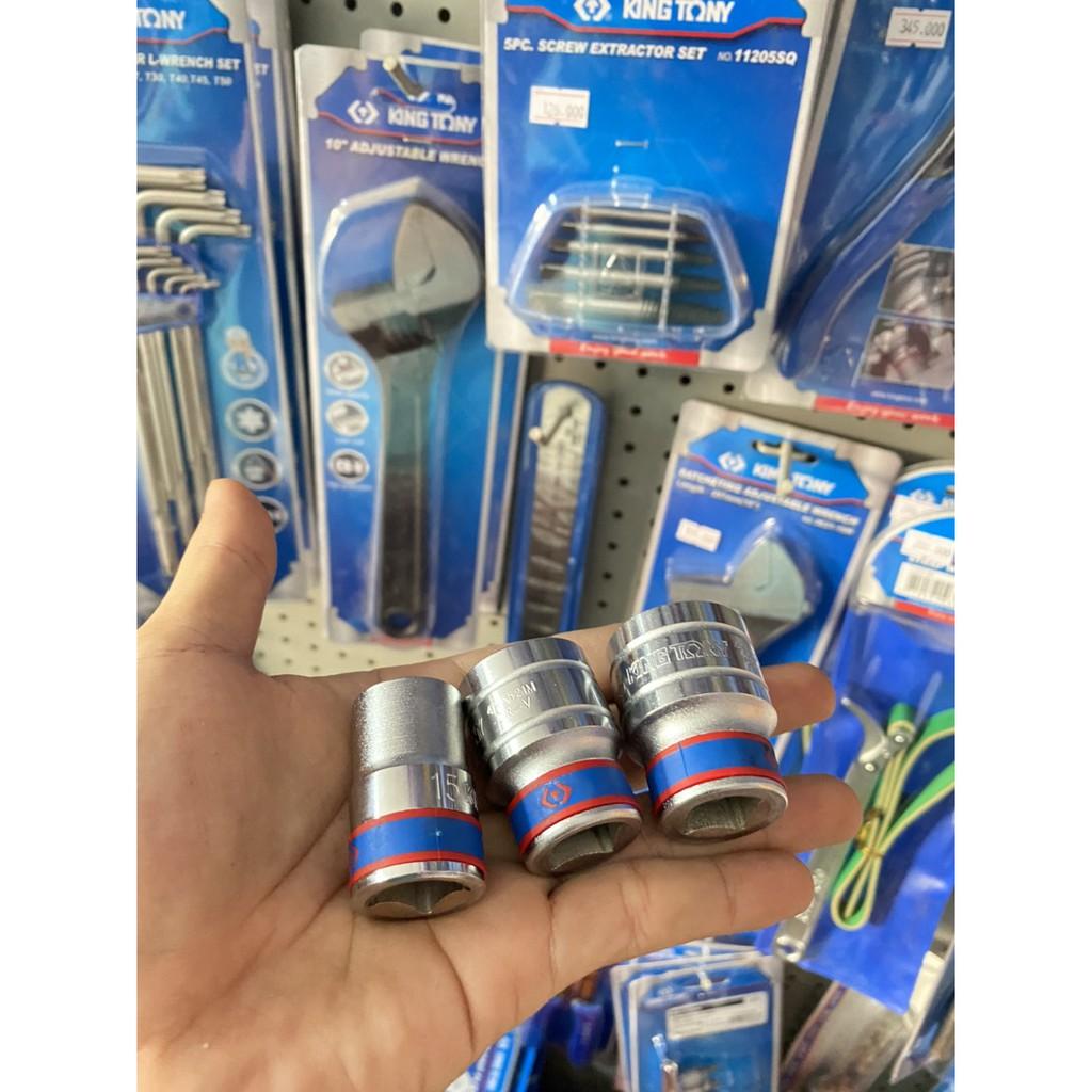 Đầu Khẩu, Tuýp Trắng Ngắn 1/2" Kingtony 4335m Đủ Size 8-32mm