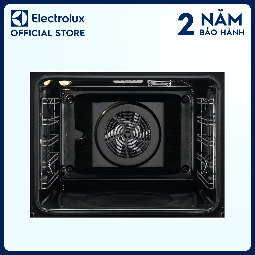 Lò nướng âm tủ Electrolux 60cm UltimateTaste 500 dung tích 71L KODEC75X, Công nghệ nướng hơi nước, Cửa kính 3 lớp cách nhiệt [Hàng chính hãng]