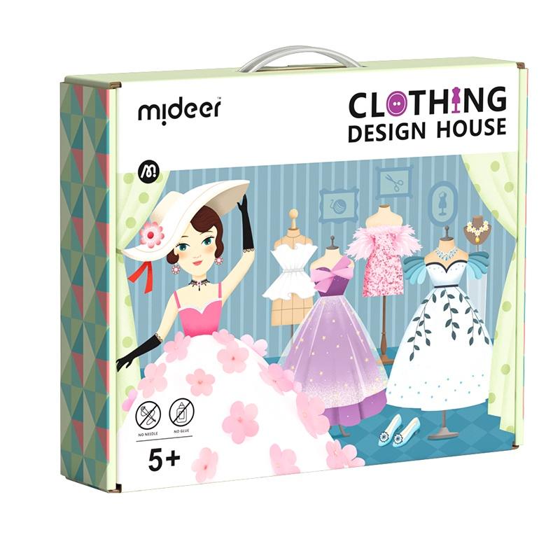 Đồ chơi thiết kế thời trang DIY cho bé gái  5 6 7 8 9 tuổi may vá Mideer Clothing Design House