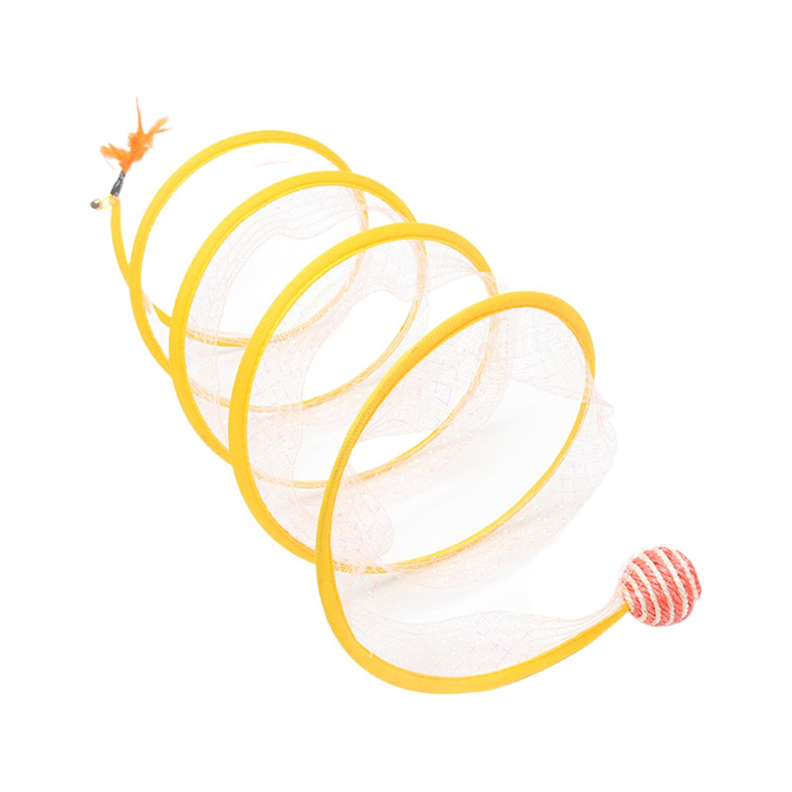 Cat Tunnel Tube Foldable Tubes Spiral Tunnel Cat Runway for