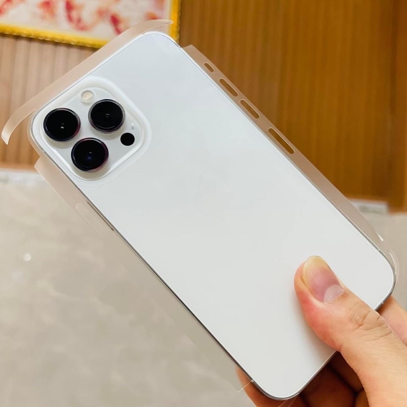 Miếng Dán dẻo PPF lưng full viền dành cho iphone 11 đến 14 pro max miếng dán dán chuẩn từng chi tiết