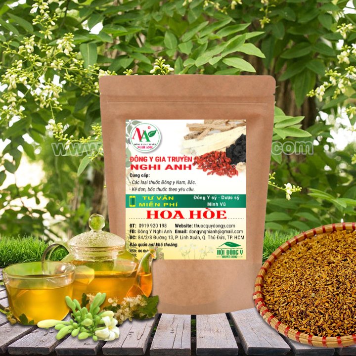 500g Trà Nụ Hoa Hòe Khô Giàu Vit. P, Làm Bền Mạch Máu