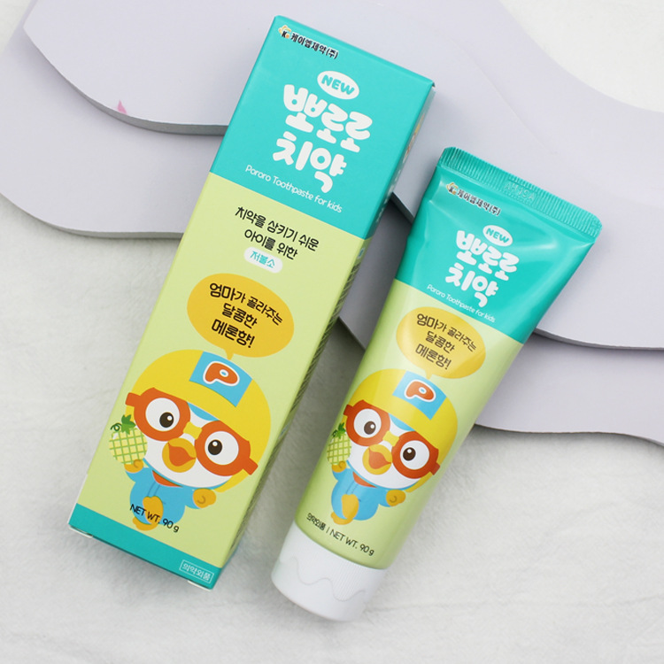 Kem đánh răng trẻ em Pororo Toothpaste For Kids Hàn Quốc 90g