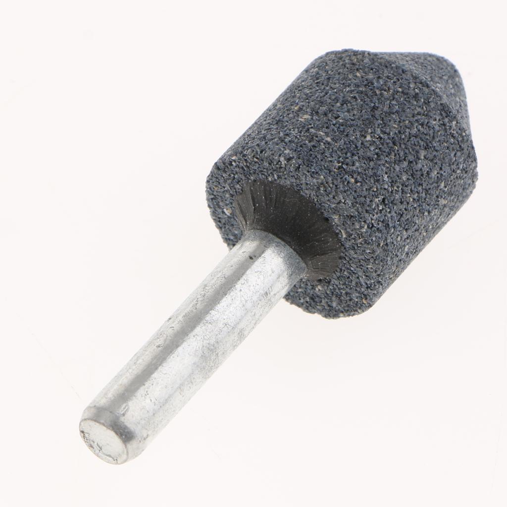 10x 6mm Cylindrical Electric Nail Drill Bits Polishing Grinding Head