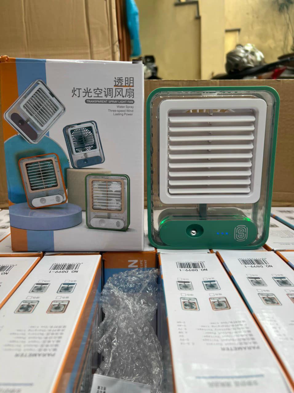 QUẠT PHUN SƯƠNG ĐỂ BÀN 5 BEC PHUN SƯƠNG SIZE LỚN - HÀNG CHÍNH HÃNG