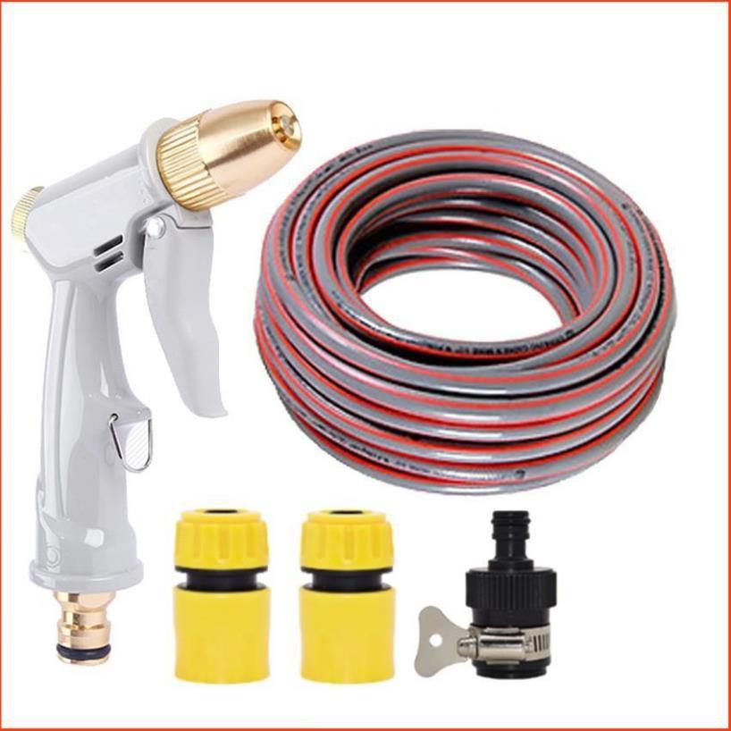 Bộ dây vòi xịt nước rửa xe, tưới cây tăng áp 3 lần, loại 3-5m 206846