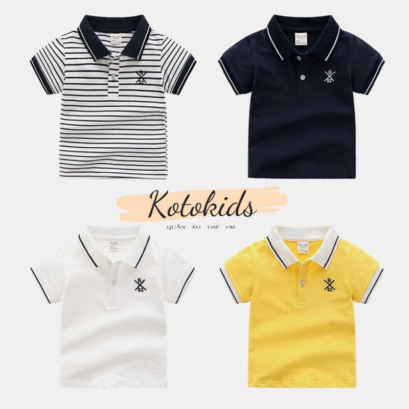 Áo Polo WELLKIDS cho bé chất cotton hàng xuất Âu Mỹ