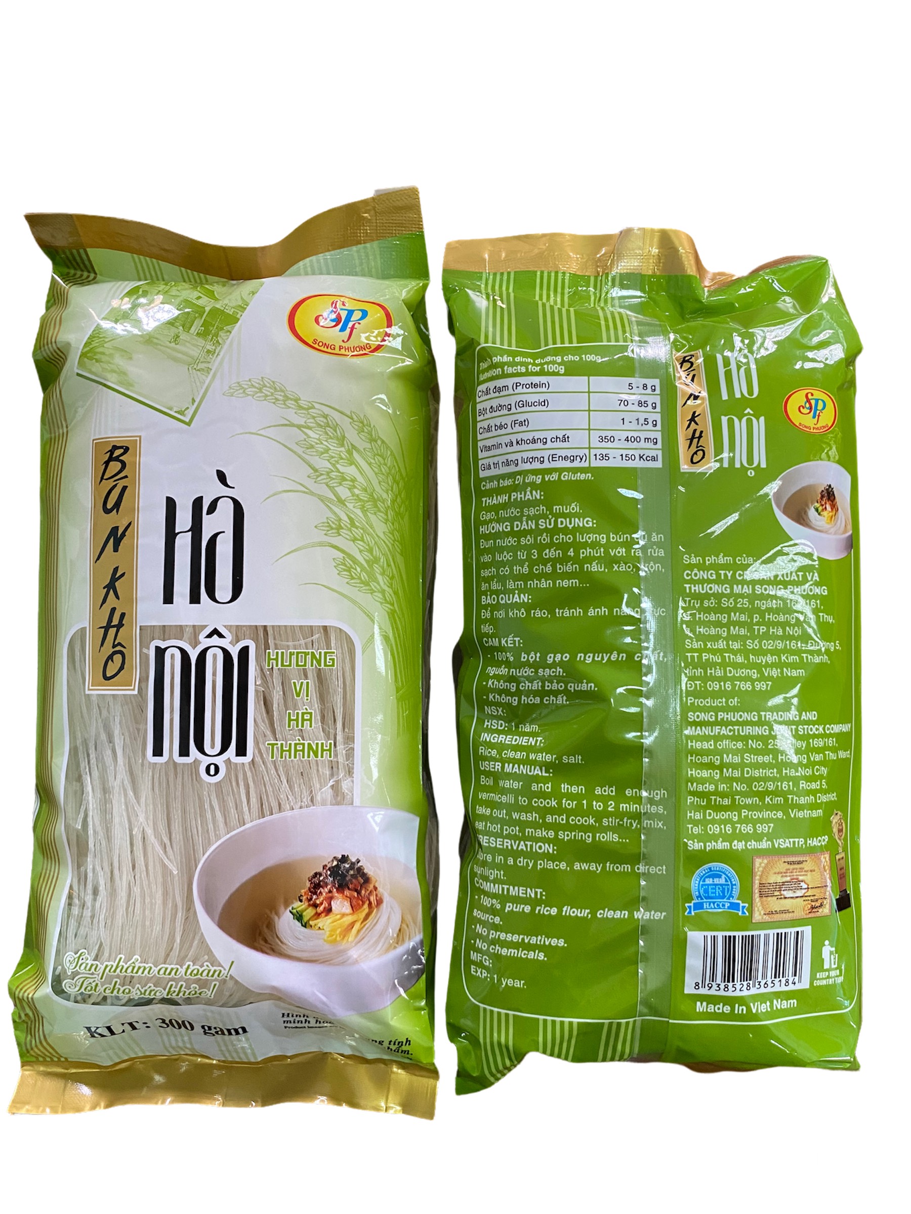 BÚN KHÔ HÀ NỘI (HỦ TIẾU/MIẾN GẠO) - Hàng xuất khẩu Nhật- 300gr