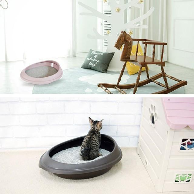 Purmi -Khay vệ sinh Cho Mèo Hàn Quốc nhựa cao cấp size nhỏ nhiều màu (kèm xẻng)
