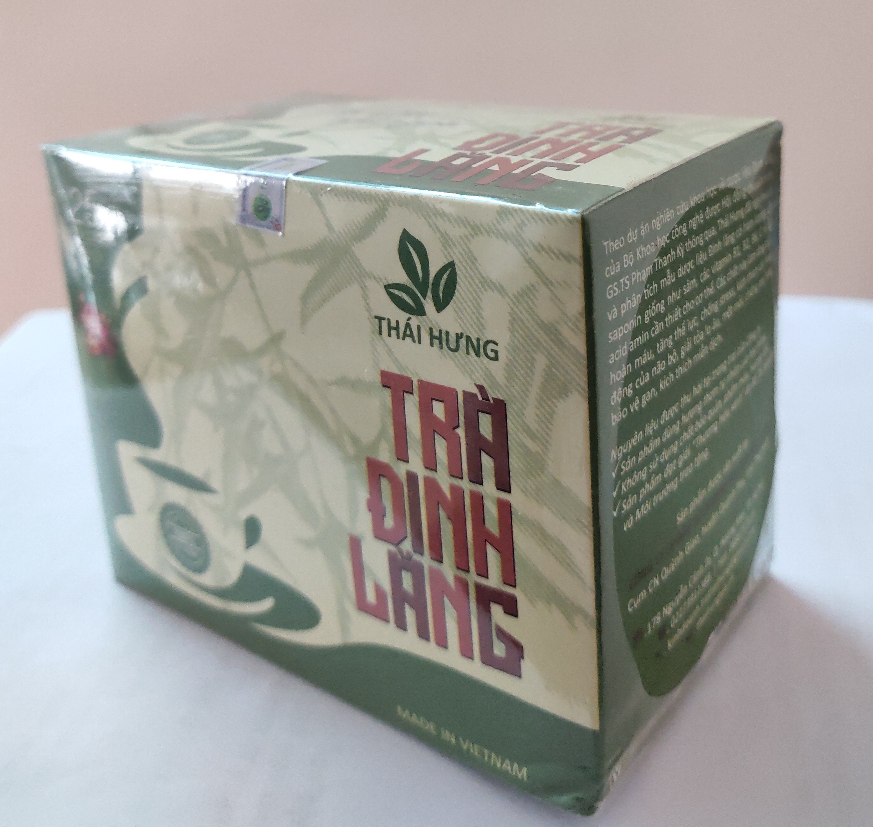 Combo 04 Hộp Trà thảo dược cao cấp Thái Hưng: ĐINH LĂNG (25 túi lọc 2,5g)