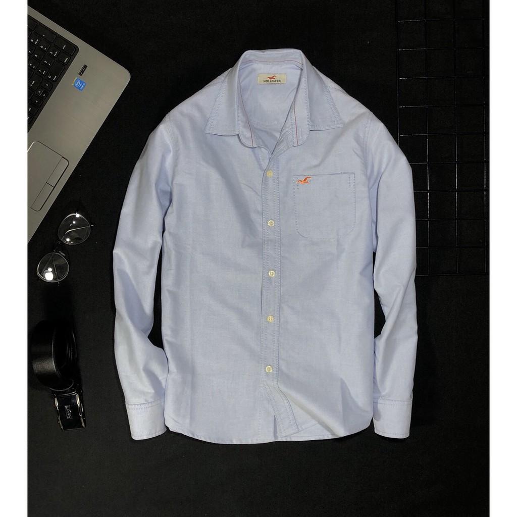 Áo sơ mi tay dài vải kate co giãn