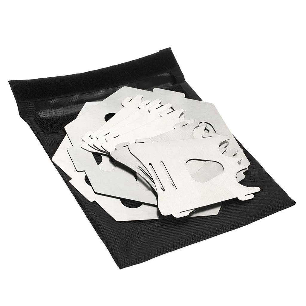 Outdoor Backpacking Hiking Traveling Picnic BBQ Stove, Portable Stainless Steel Wood Burning Stove with Carry Bag