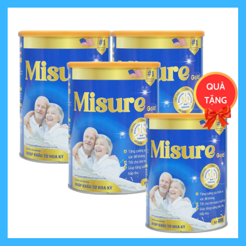 [Mua 3 lon 850g tặng 1 lon 450g] Sữa Non Ngủ Ngon Misure 850G - Hỗ trợ cải thiện giấc ngủ ,bổ sung dinh dưỡng