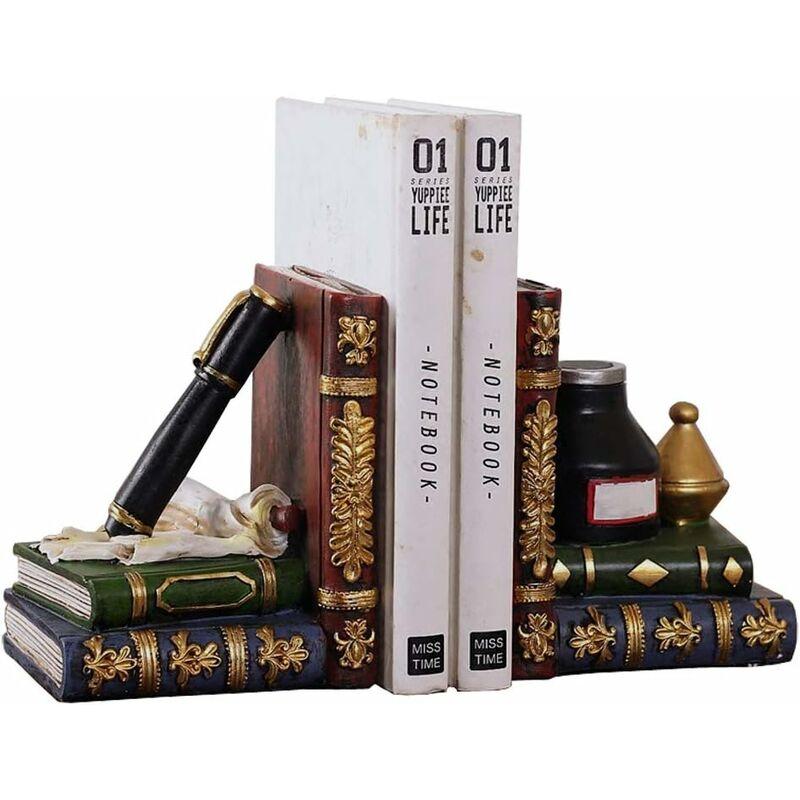 Tidy Bookends - Quà tặng DVD của văn phòng cổ điển nặng (Bút và Băng mực, 6,3 x 6 x 4 inch)