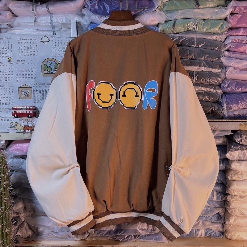 Áo Khoác Dáng Rộng Phom Unisex Chất Da Lộn 2 Lớp Lót Dù Phom Tay Bo Len Dệt Kim Cao Cấp_Kiểu Dáng Bomber Hiện Đại