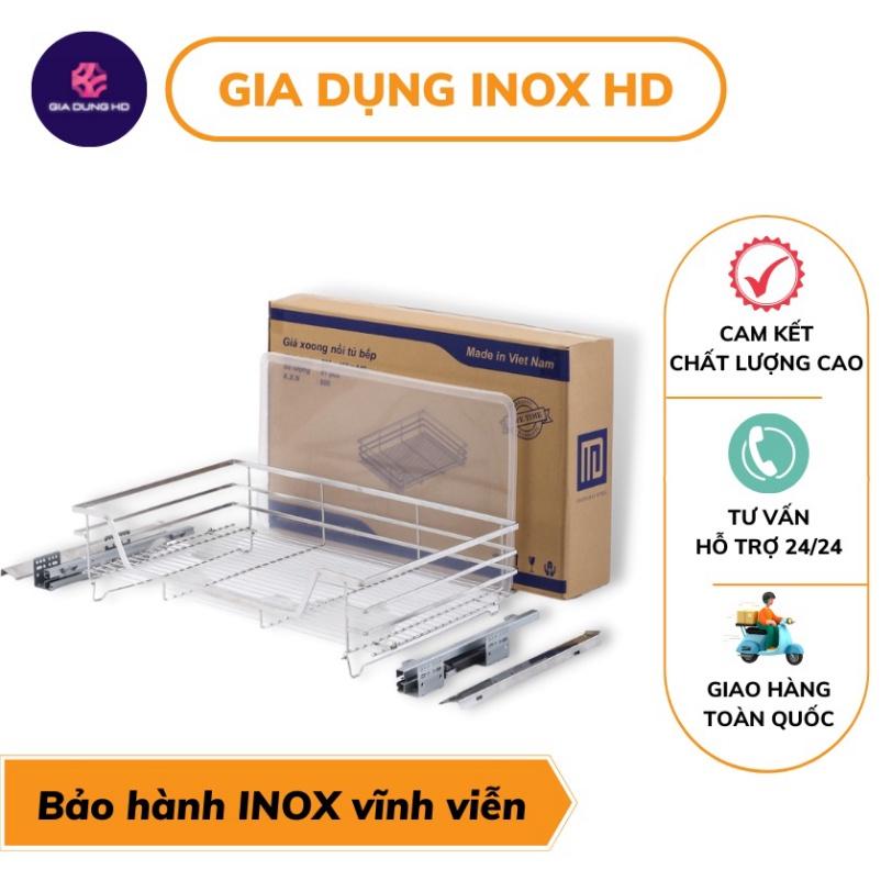 Giá kéo xoong nồi 304 FREE SHIP kệ đựng nồi xoong có thể dễ dàng kéo ra đẩy vào mà không gây ra tiếng ồn