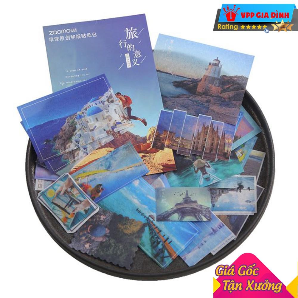 Bộ 40 Nhãn Dán Sticker Trang Trí Zaomo Card