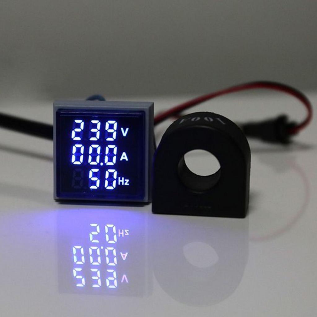 2x Hertz Voltmeter Ammeter Current Voltmeter LED Monitor Digital Dual
