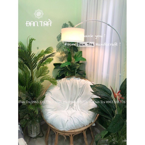 KHUNG GHẾ THƯ GIÃN PAPASAN " 100CM " KÈM NỆM CANVAS CAO CẤP - Nội Thất Mây Tre Đan