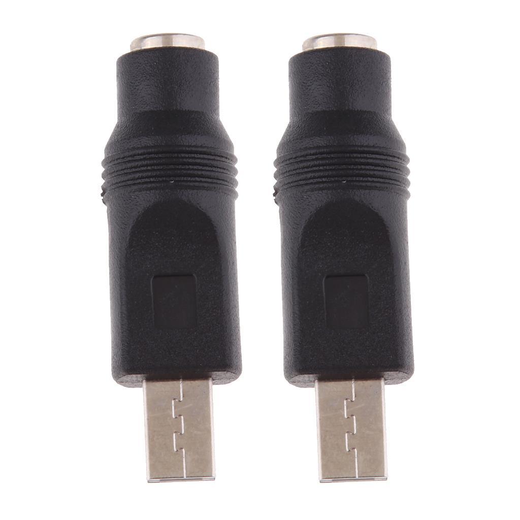 2Pcs 5.5mm X 2.1mm Female Power Plug Charging Adapter for Eeebook X205T