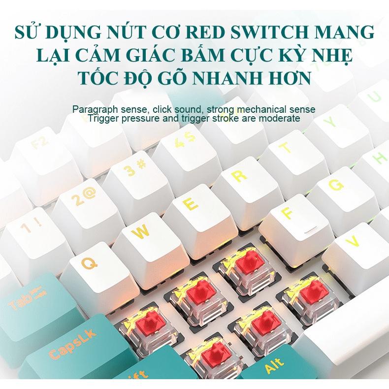 Bàn phím cơ red switch gaming ZIYOULANG K3 loại 87 KEYS - led đa màu 10 chế độ - Nhất Tín Computer