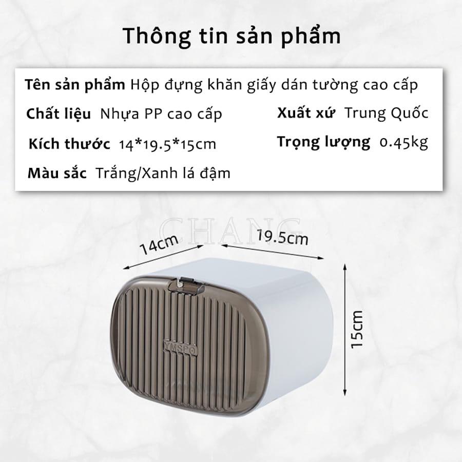 Hộp Đựng Khăn Giấy Dán Tường Trong Suốt Chống Thấm Nước, Hộp Đựng Giấy Vệ Sinh Có Nắp Đậy Để Đồ Đa Năng