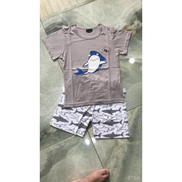 Bộ cotton xuất hàn bé trai -sỉ quần áo trẻ em hcm pikakids