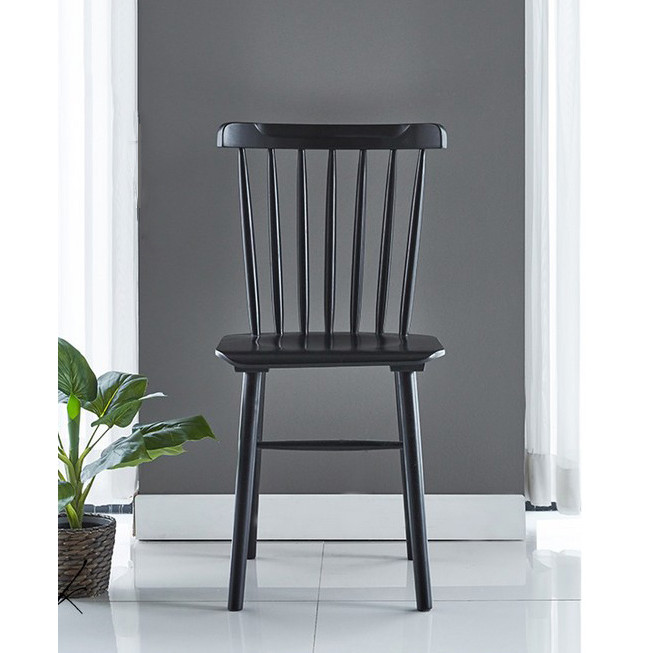 GHẾ BÀN ĂN GỖ XUẤT KHẨU MÀU ĐEN - STOOL CHAIR BLACK