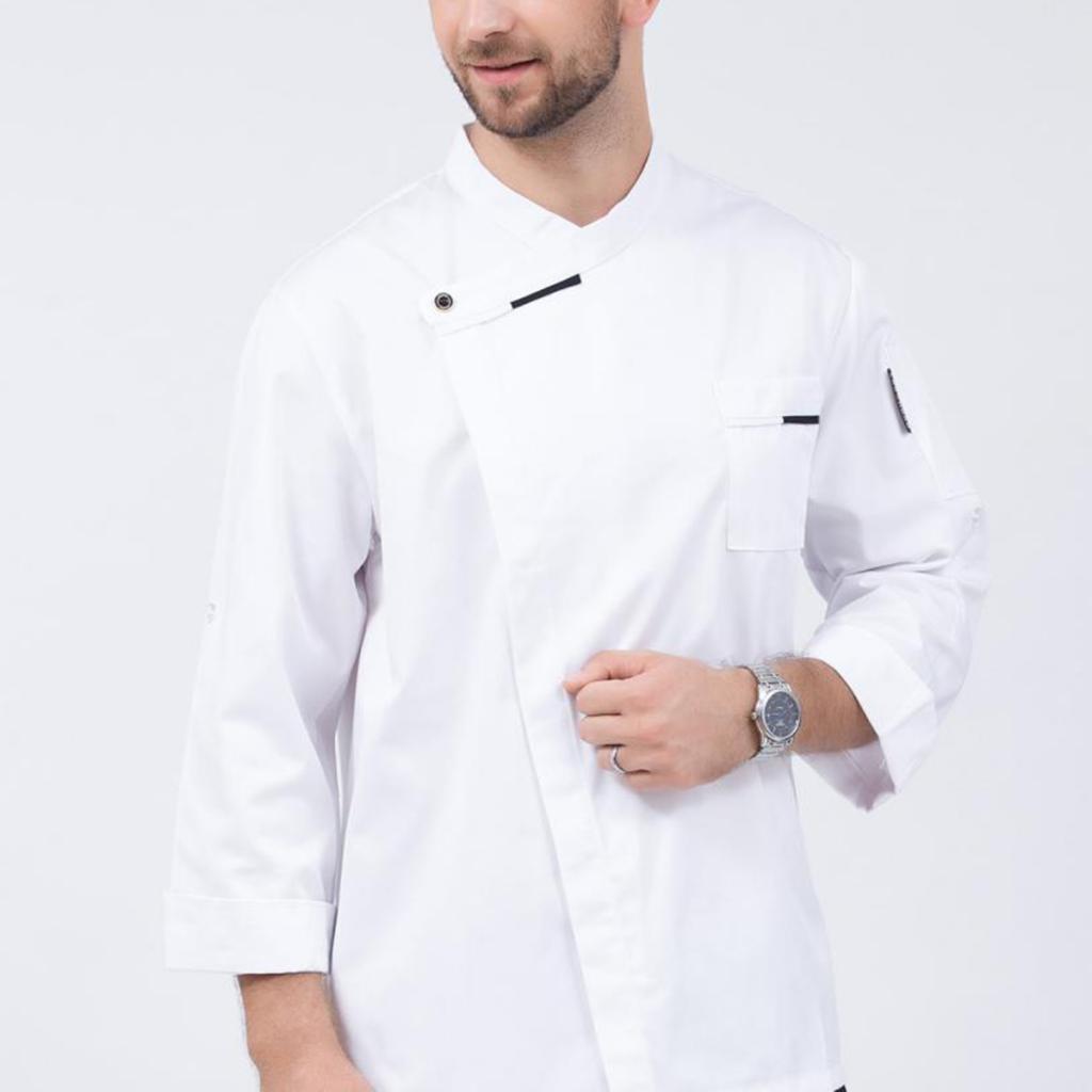 Men Women Chef Coat Hotel Jacket Cooking Uniform Restaurant Workwear
