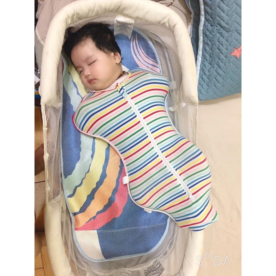 Quấn nhộng chũn sơ sinh giúp bé ngủ ngon sâu giấc chống giật mình – PN06
