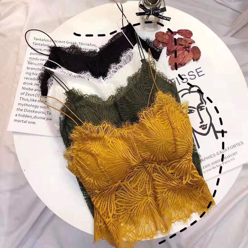 Áo Bra Ren Dáng Dài Mềm Mại